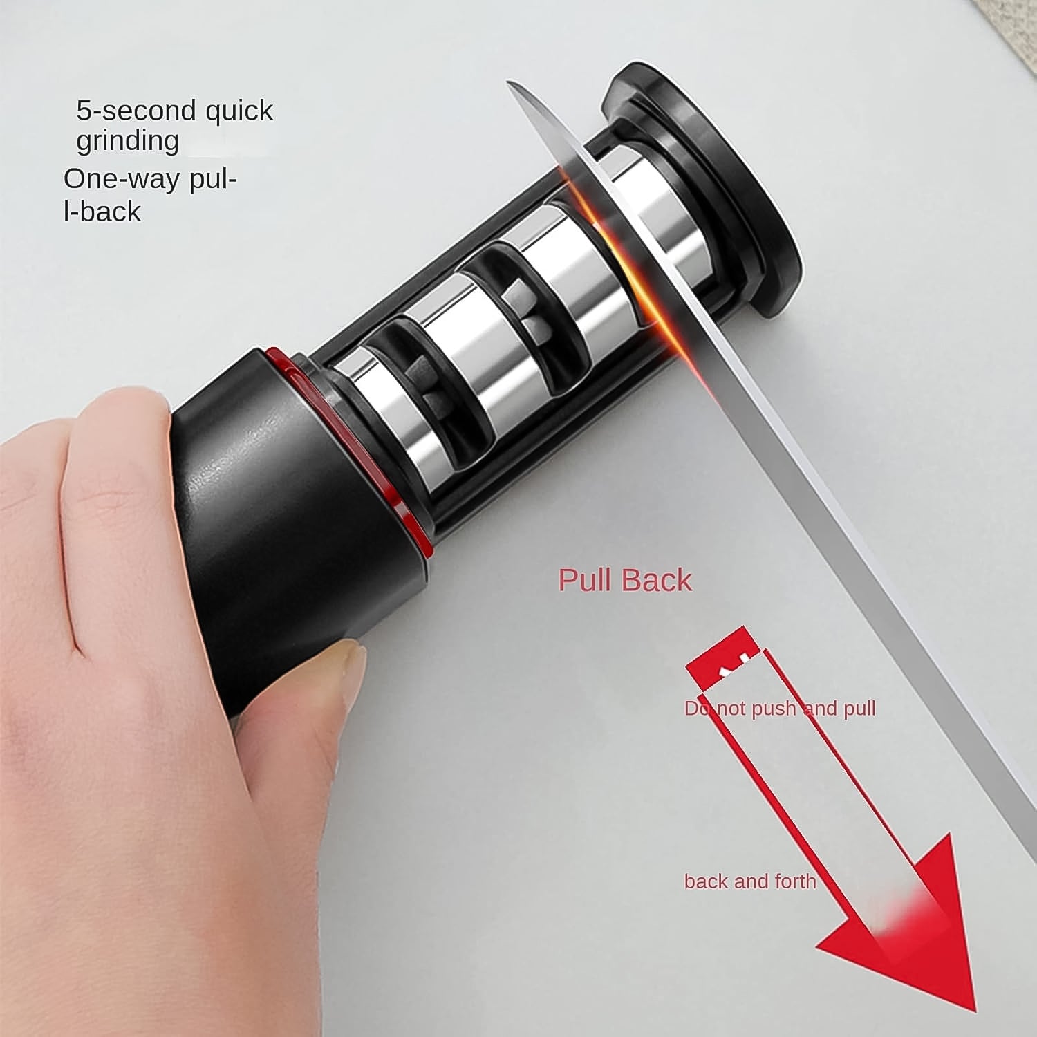 3-Stage Knife Sharpener, Knife grinder Three-sided blade for both water (1 Pc) 3-Stage Knife Sharpener, Knife grinder Three-sided blade for both water (1 Pc)